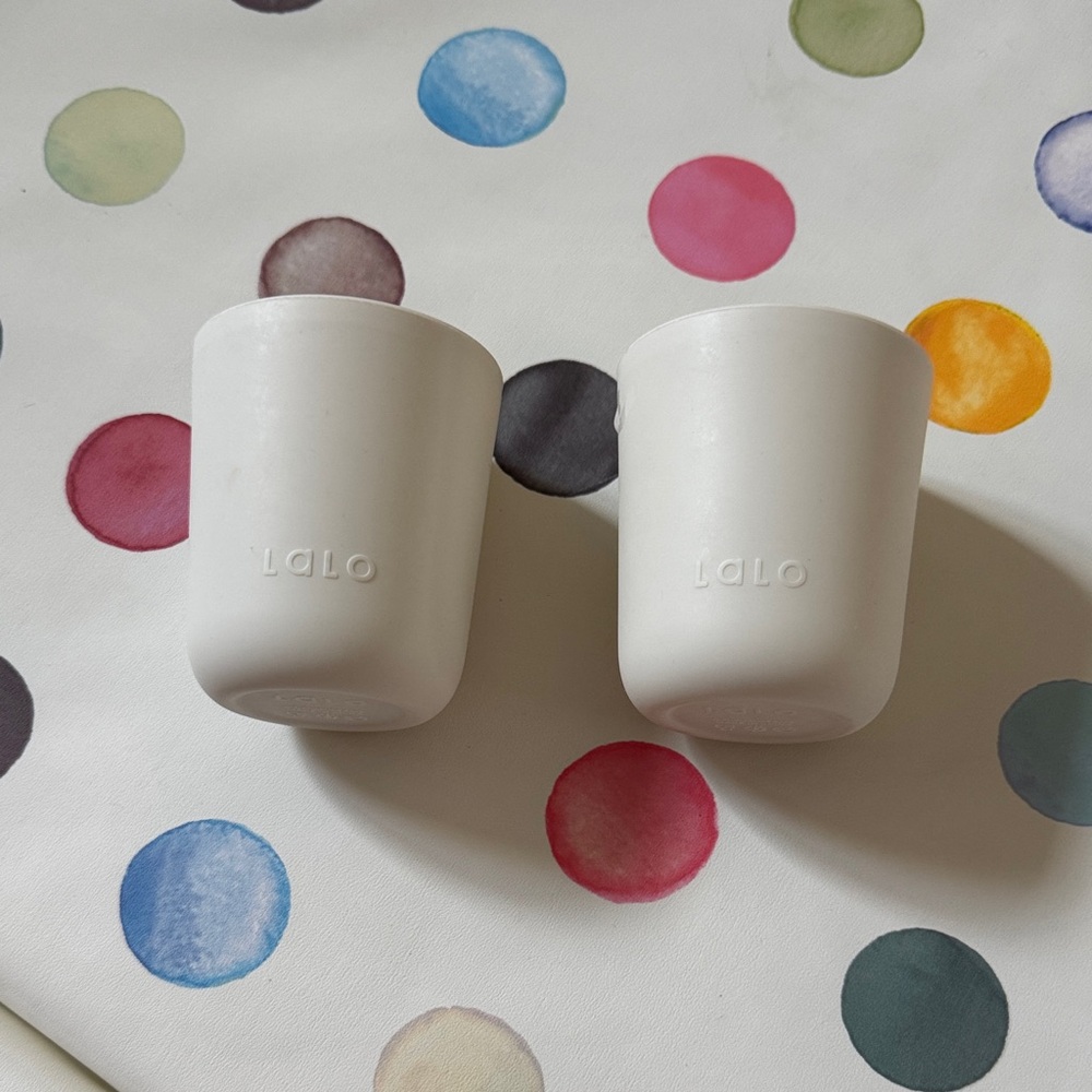 Lalo White Kids Cups Set of two
